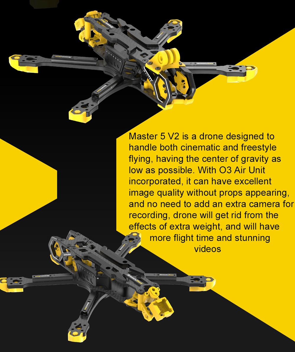 SpeedyBee-Master-5-V2-Ersatzteil-Radstand-von-226-mm-5-Zoll-Rahmenkit--GPS-Halterung--Antennensockel-2009701-3